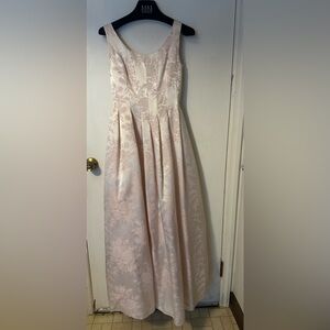 Elegant Light Pink Floral Gown